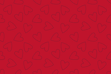 Seamless pattern with hearts. Pattern love cute girl fashion