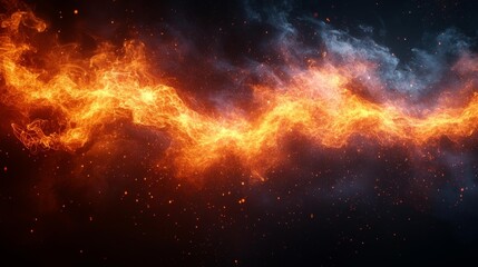 Fototapeta premium Blazing Light Effect on Dark Background. Generative AI