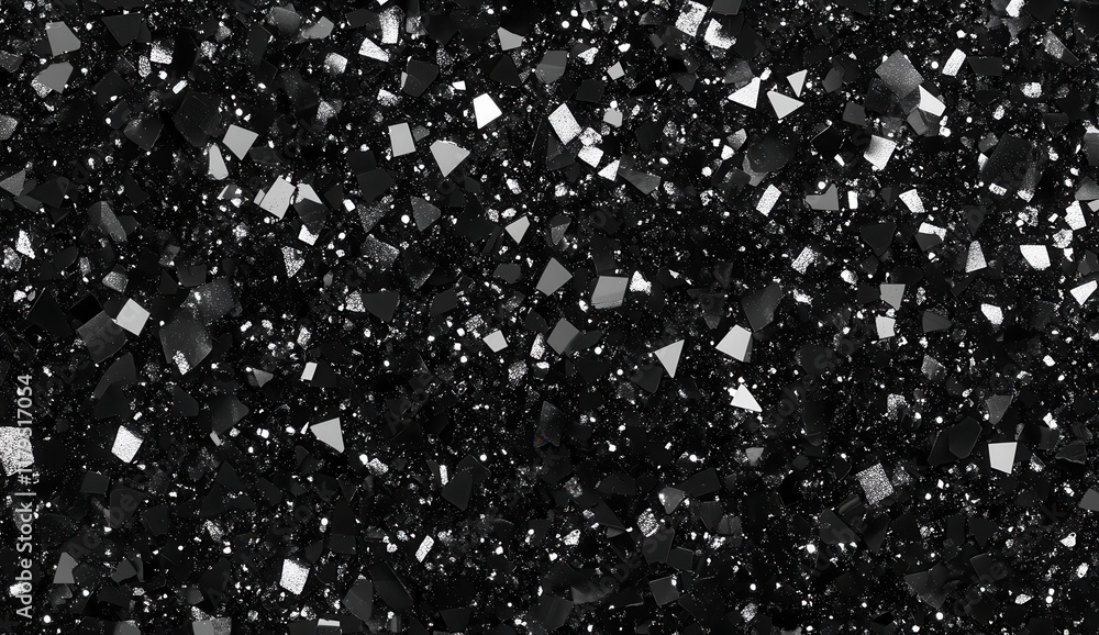 Poster a black and white photo of a black and white pattern of small squares. the squares are black and whi