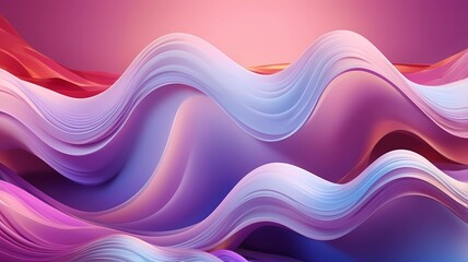 Abstract waves shape glowing in ultraviolet spectrum. Background for banner, backdrop or texture for 3D mapping