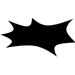 silhouette of dynamic Comic Elements