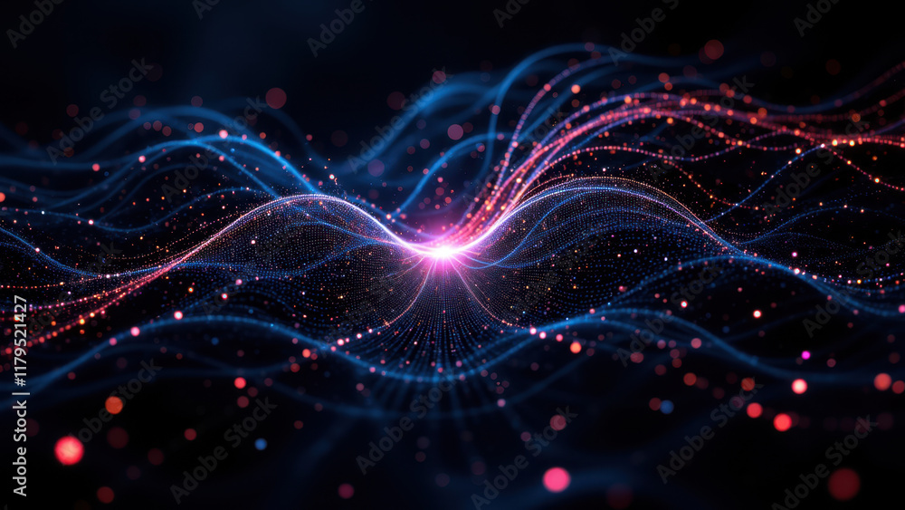 Poster stunning abstract background with vibrant colors and energy-like patterns.