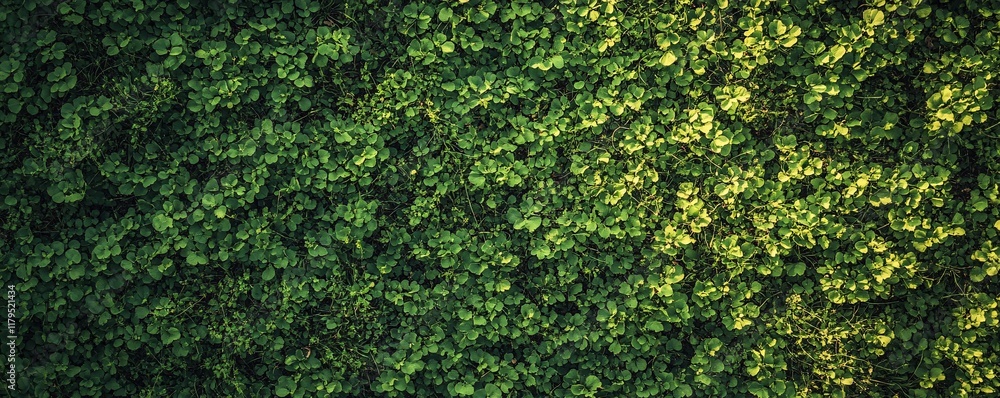 Poster green foliage creating dense natural background texture