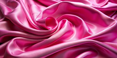 Fototapeta premium Elegant Pink Silk Drape Background for Product Photography