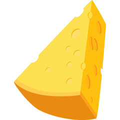 Cheese Flat Illustration