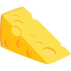 Cheese Flat Illustration