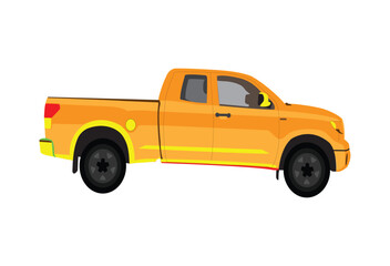 Big pickup truck logo design, junk removal pickup truck vector, hauling logo © Farzana