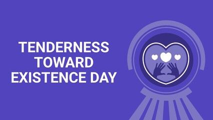 Tenderness Toward Existence Day web banner design illustration 