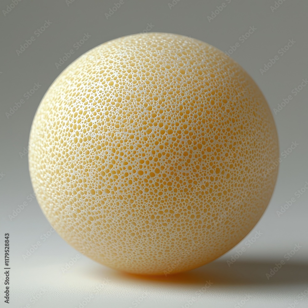 Poster abstract sphere: intricate 3d render of organic texture and geometric form. captivating visual art w