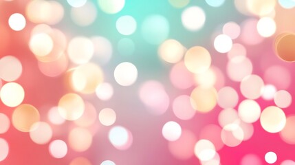 Soft Bokeh Lights in Warm Tones with Elegant Abstract Copy Space