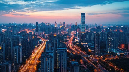 Fototapeta premium Fiber-optic networks offer the highest speeds and are expanding in both urban and rural areas