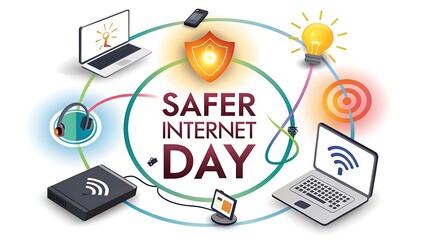 safer internet day, Poster, Banner, Story.
