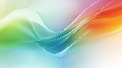 Colorful abstract waves blending smoothly creating a harmonious design