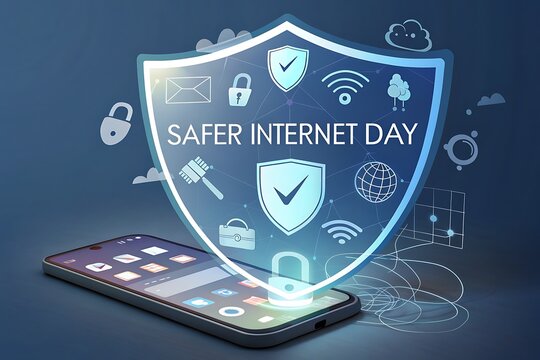 safer internet day shield phone security