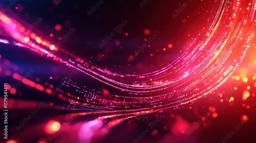 Poster vibrant abstract background with multicolored lights illuminating a dreamlike atmosphere for artisti