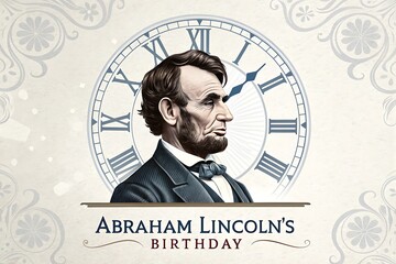 Abraham Lincoln's Birthday, Poster, banner, Story, Social Media Poster. 