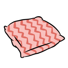multicolor Pillows in flat cartoon style