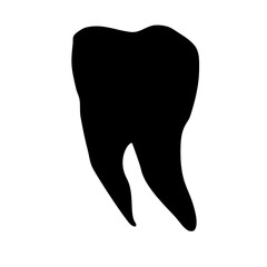 Human teeth vector