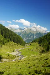 The panorama of Malfontal valley, Pettneu am Arlberg, Austria