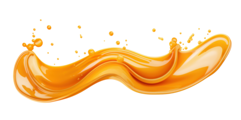 caramel cream isolated