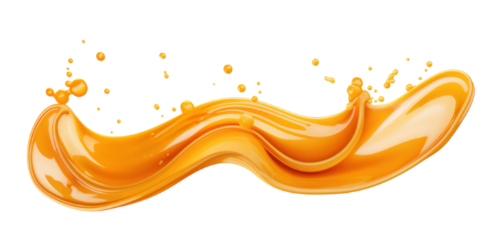 caramel cream isolated