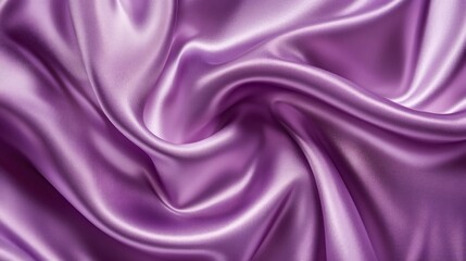 Obraz premium Detailed glossy abstract liquid silk fabric texture background in motion moment, Purple silk satin fabric. Neural network AI generated art