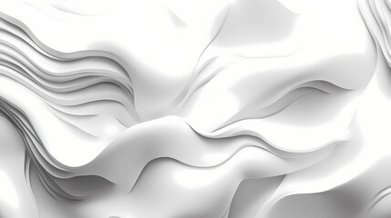 Fototapeta premium White cube 3d abstract background. Shadowmoss. Illustration