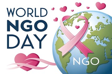 Fototapeta premium world ngo day. poster. Banner, Story, Post, ngo day. 