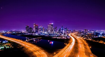 City Lights: A Vibrant Metropolitan Night.