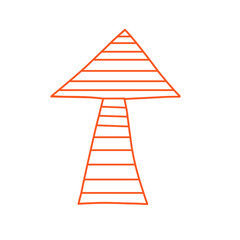 orange arrow on white background 
