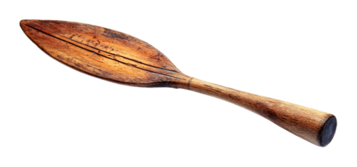 Strong Boat Oar for Rowing Isolated on White Background