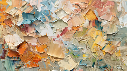 Abstract Pastel Oil Painting Texture
