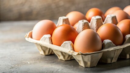 Fresh Chicken Eggs in Carton - High Protein Healthy Food