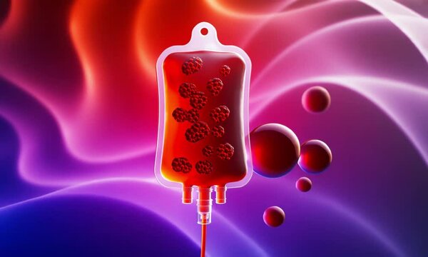 AI - Blood Bag Illustration &ndash; Medical Donation, Healthcare, and Transfusion Concept