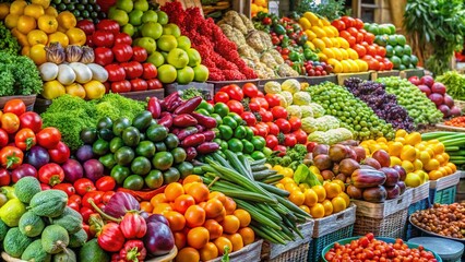 Fresh Produce Market Launch: Vibrant Vegetables & Fruits Ready for Sale
