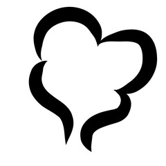 Smells line hot air icon set  hot aroma  smells or fumes