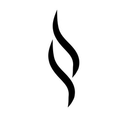 Smells line hot air icon set  hot aroma  smells or fumes