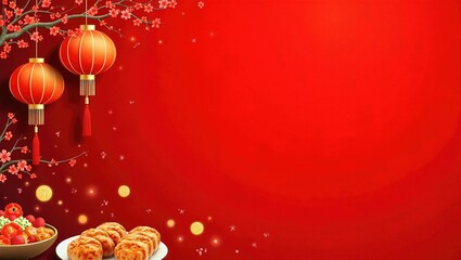 Festive Chinese New Year Decoration Embracing Tradition and Prosperity