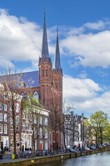 Fototapeta premium De Krijtberg Kerk, Amsterdam, Netherlands