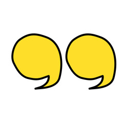 Hatched text quotation marks