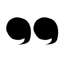 Hatched text quotation marks