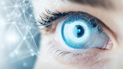 Biometric Eye Scan: Futuristic Vision of Digital Identity and Technological Innovation in Healthcare