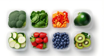 Healthy Living Inspiration: Neatly Arranged Fresh Produce.