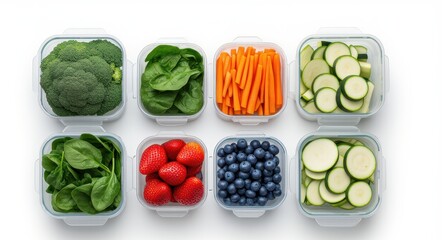 Healthy Living Inspiration: Neatly Arranged Fresh Produce.