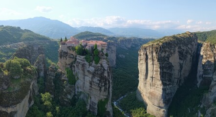 Hidden Cliffside Monastery.