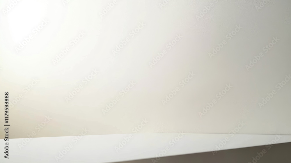 Poster modern empty computer network data center workspace with light gray background and ample copyspace f