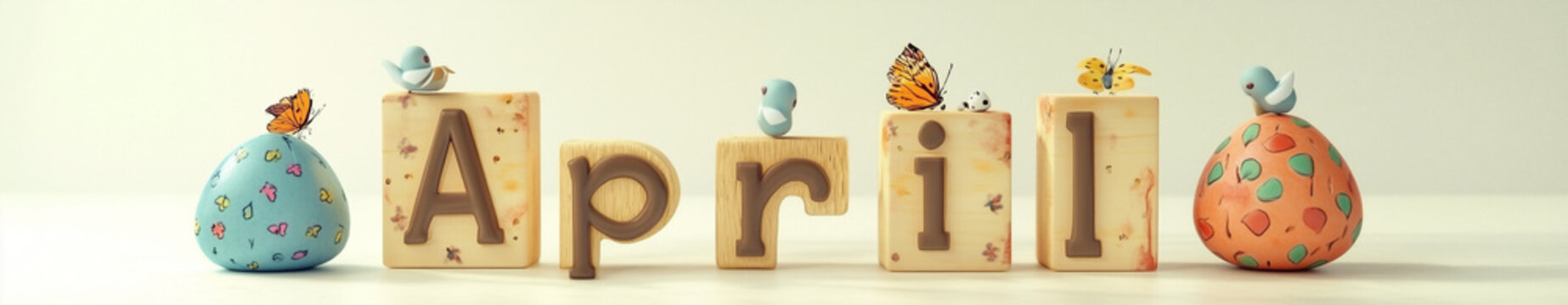 A whimsical and festive April Banner