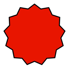 price sticker  sale or discount sticker  sunburst badges
