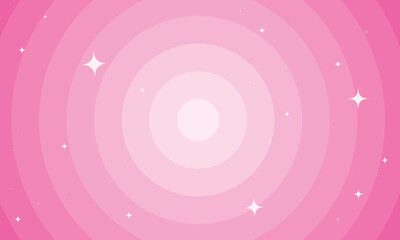Beautiful background pink circle with sparkles. Vector illustration