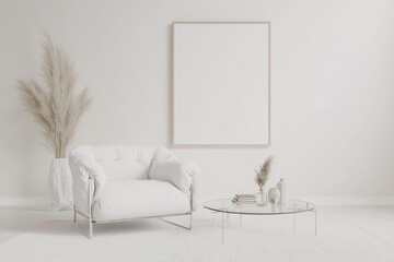 Mock up frame holding with wall